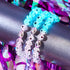 Bracelet mauvais œil en verre Firefly | Argent sterling 925 | Blanc